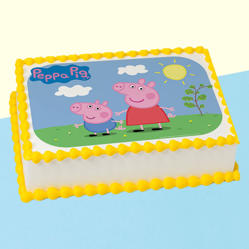 500 Gm Peppa Pig Photo Cake