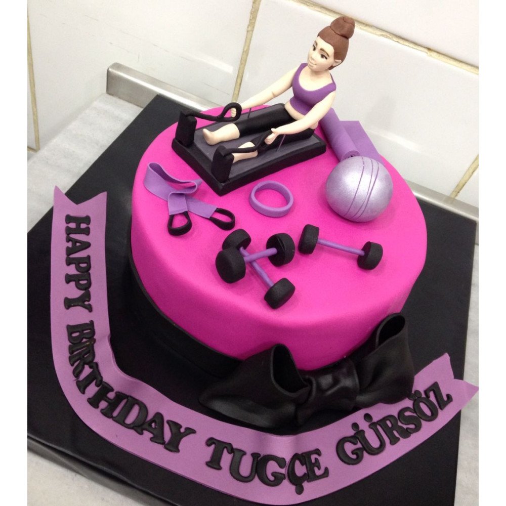 30th Birthday Gym Cake | It's Always Someone's Birthday