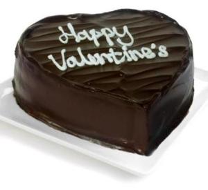 1/2Kg Chocolate Heart shape cake
